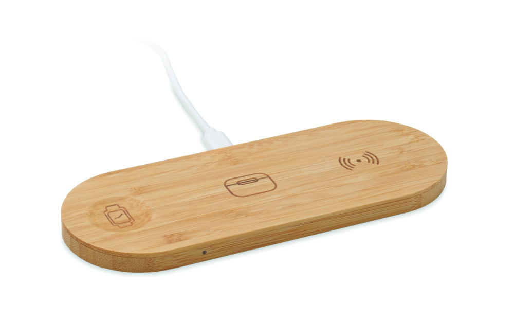 Logotrade reklaminės dovanos nuotrauka: 3 viename 15 W belaidis įkroviklis