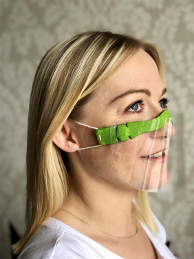 Logotrade ziemassvētku dāvanas foto: Sejas aizsargs HESTIA - caurspīdīga maska mutei un degunam 1452162