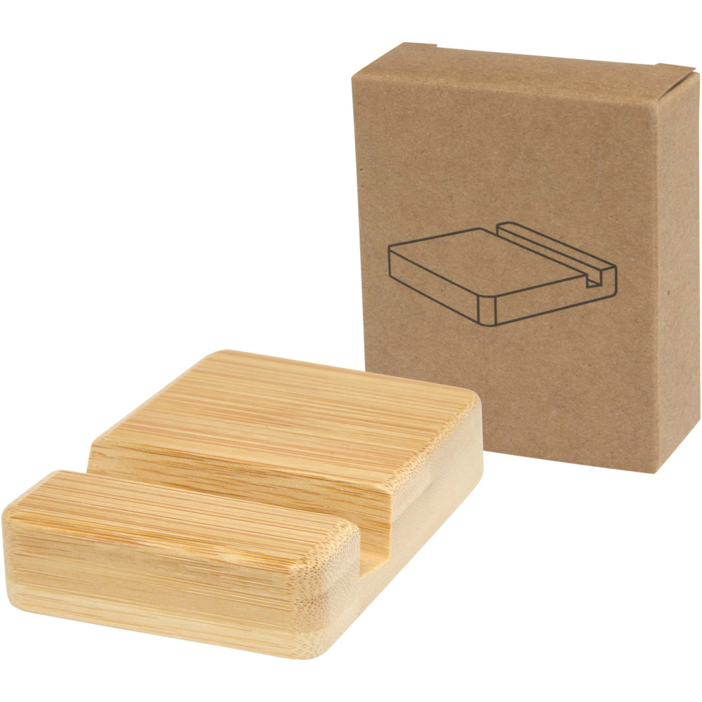 Логотрейд бизнес-подарки картинка: Ebla бамбуковая подставка для телефона