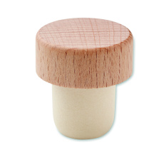 Beech wood bottle stopper