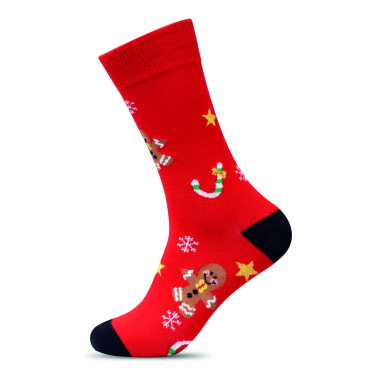 Лого трейд бизнес-подарки фото: Pair of Christmas socks L