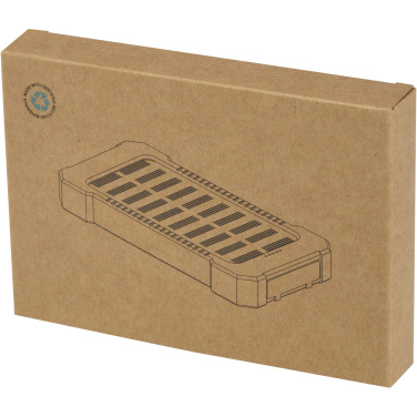 Логотрейд pекламные подарки картинка: Altair 5000 мАч 10 Вт прочное портативное зарядное устройство из переработанного пластика с солнечной батареей и встроенным фонариком